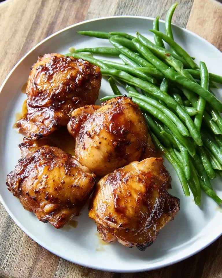 Delicious Air Fryer Teriyaki Chicken served with steamed vegetables