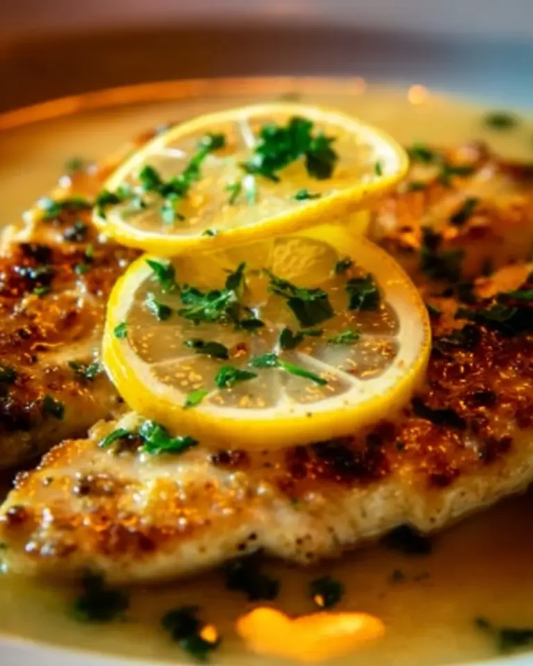 Delicious Barefoot Contessa Chicken Piccata with lemon and capers