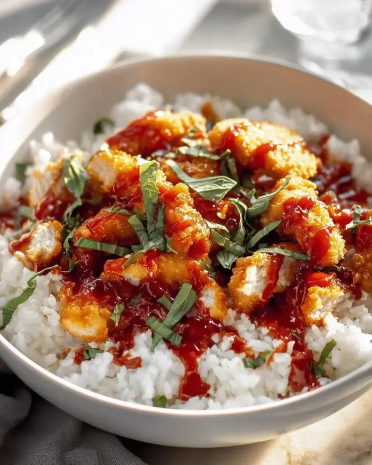 Delicious Chicken Parm Cottage Cheese Bowl with fresh ingredients and herbs