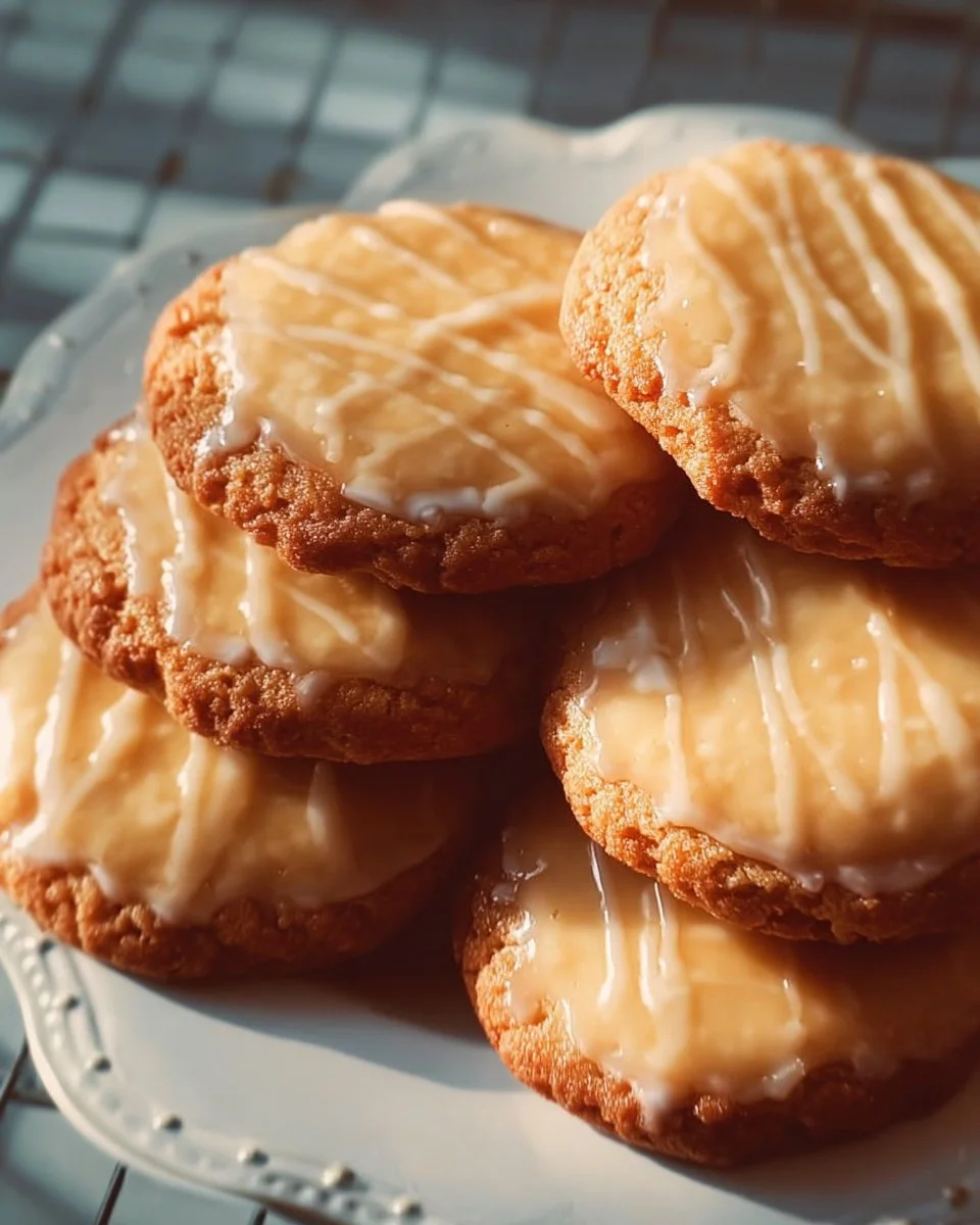 Delicious glazed cookies with colorful icing on a wooden table