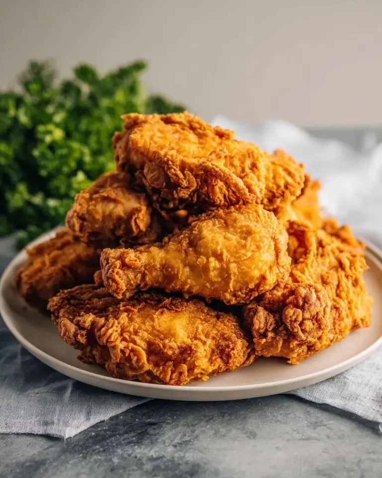 Delicious Kentucky Fried Chicken meal with crispy fried chicken and sides