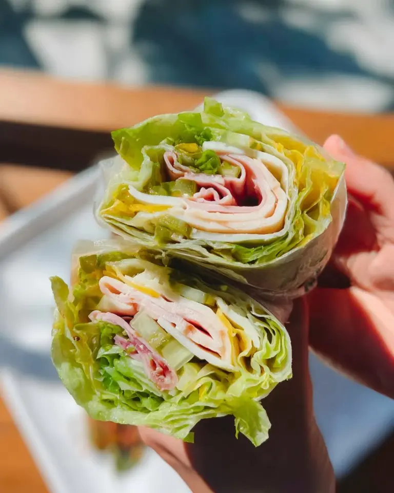 Fresh lettuce wraps filled with colorful vegetables and lean proteins.