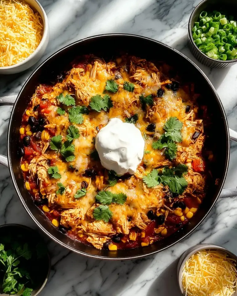 Delicious Pioneer Woman Mexican chicken casserole served in a colorful dish.