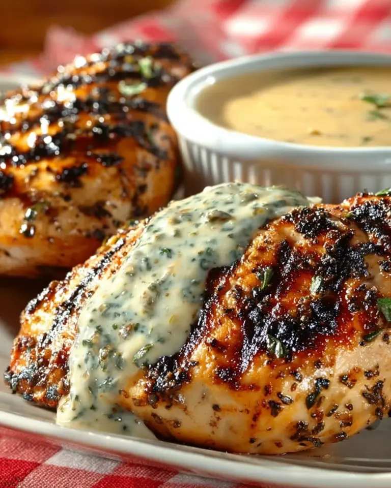 Succulent white barbecue chicken served on a plate with sides