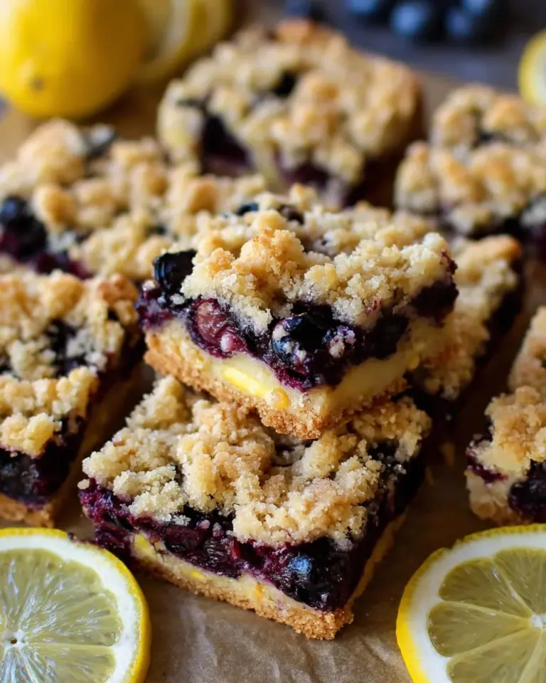 Blueberry lemon cheesecake bars topped with fresh blueberries and lemon zest