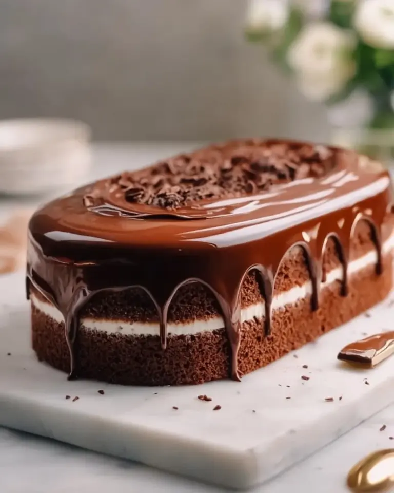 Delicious Chocolate Three Milks Cake with layers soaked in rich cream
