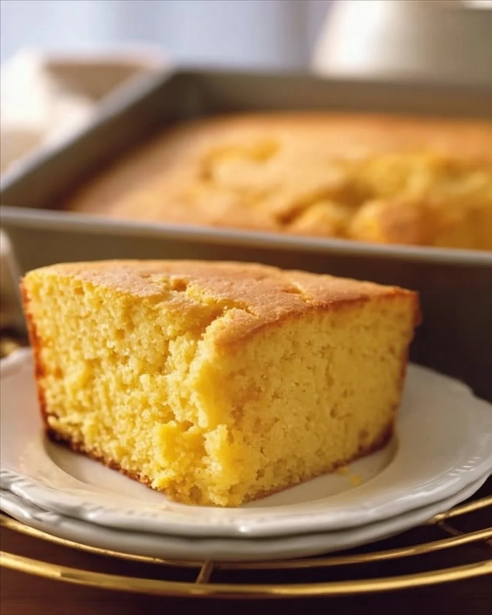 Low Carb Cornbread homemade recipe served in a dish
