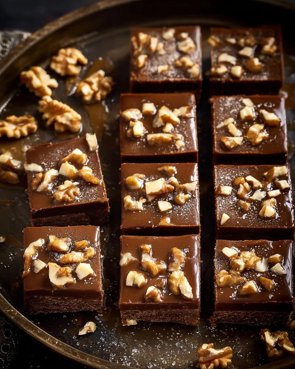 Delicious salted caramel fudge bars with a rich and creamy texture
