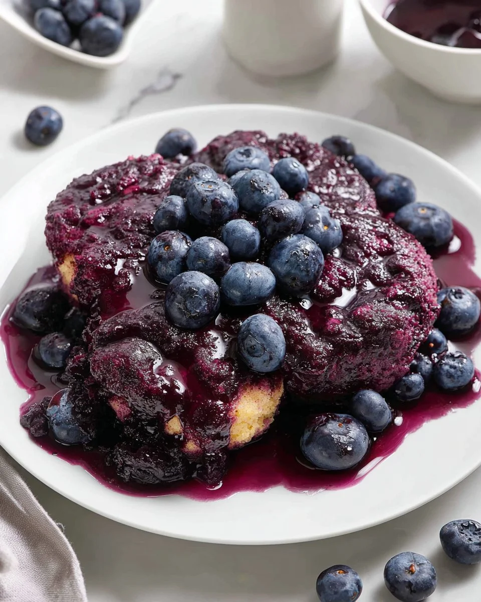 Baked Cream Cheese Blueberry Bombs fresh out of the oven