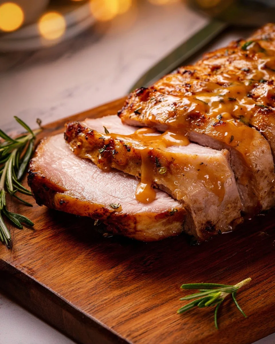 Delicious homemade pork gravy served over roasted meats and mashed potatoes.