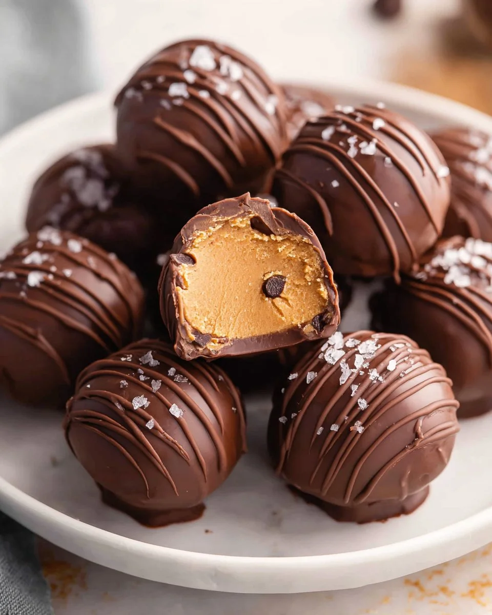 Delicious homemade cookie dough bites ready to eat