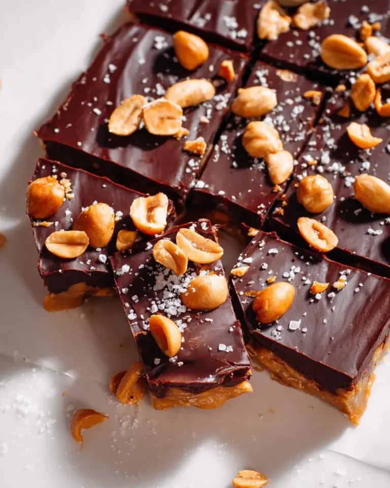 Easy chocolate date bark recipe displayed on a wooden board.