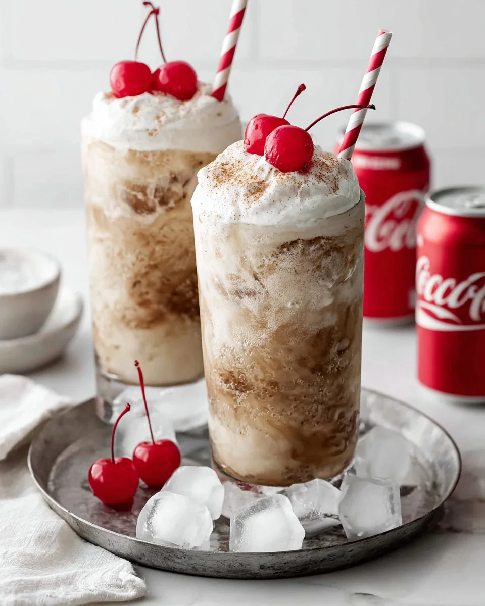 A refreshing glass of fluffy Coke with bubbles and foam.