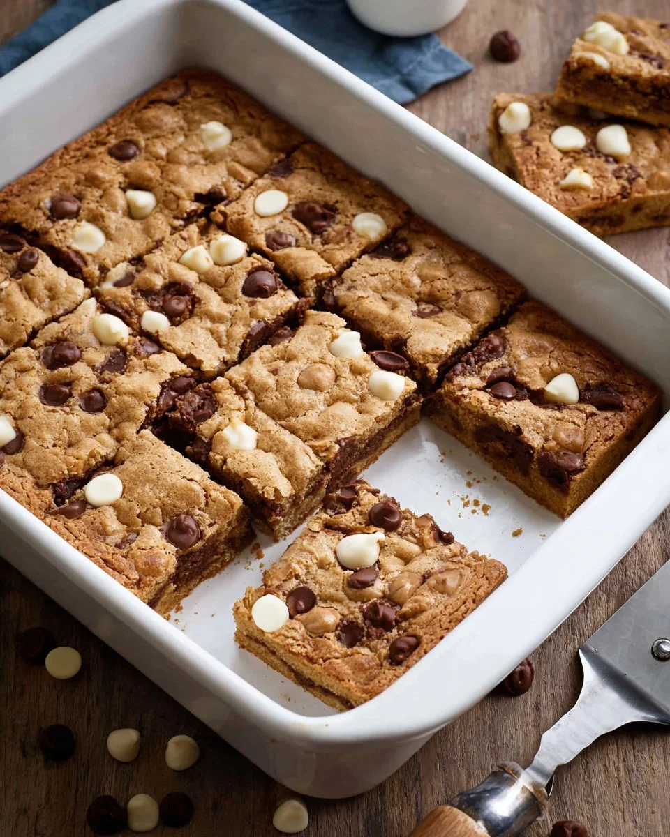 Homemade Marry Me Bars on a rustic table with chocolate and nuts