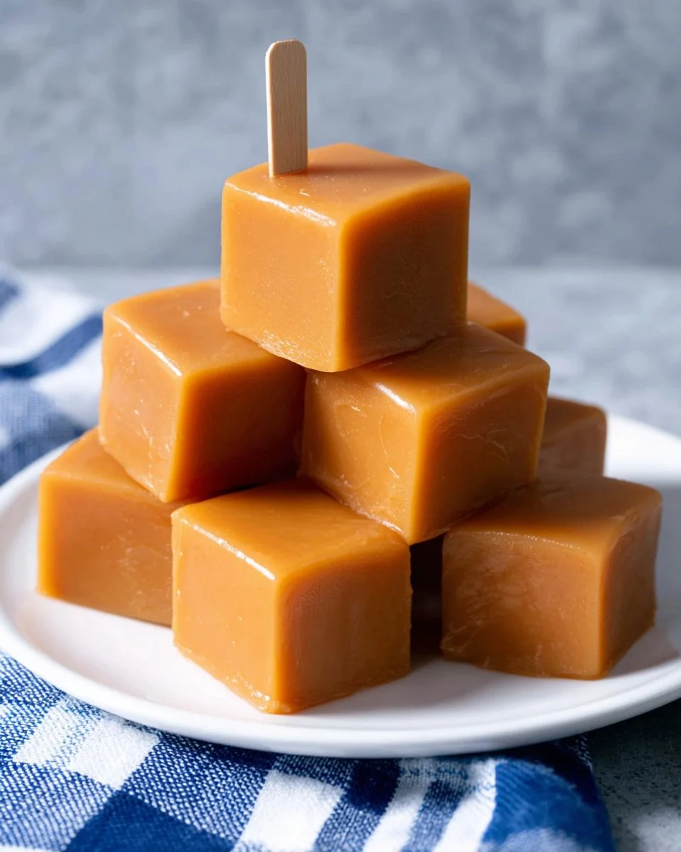 No machine Thai tea ice cream bars, creamy dessert with authentic flavor