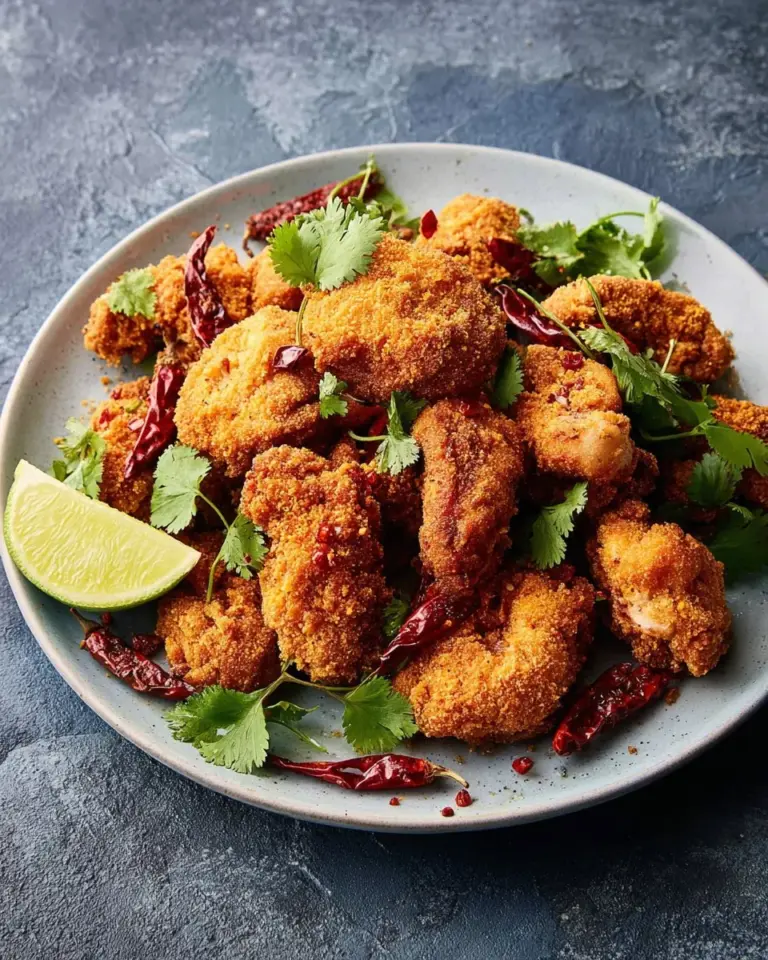 Delicious spicy Thai Wings from KFC Wingz Zabb served with a dipping sauce
