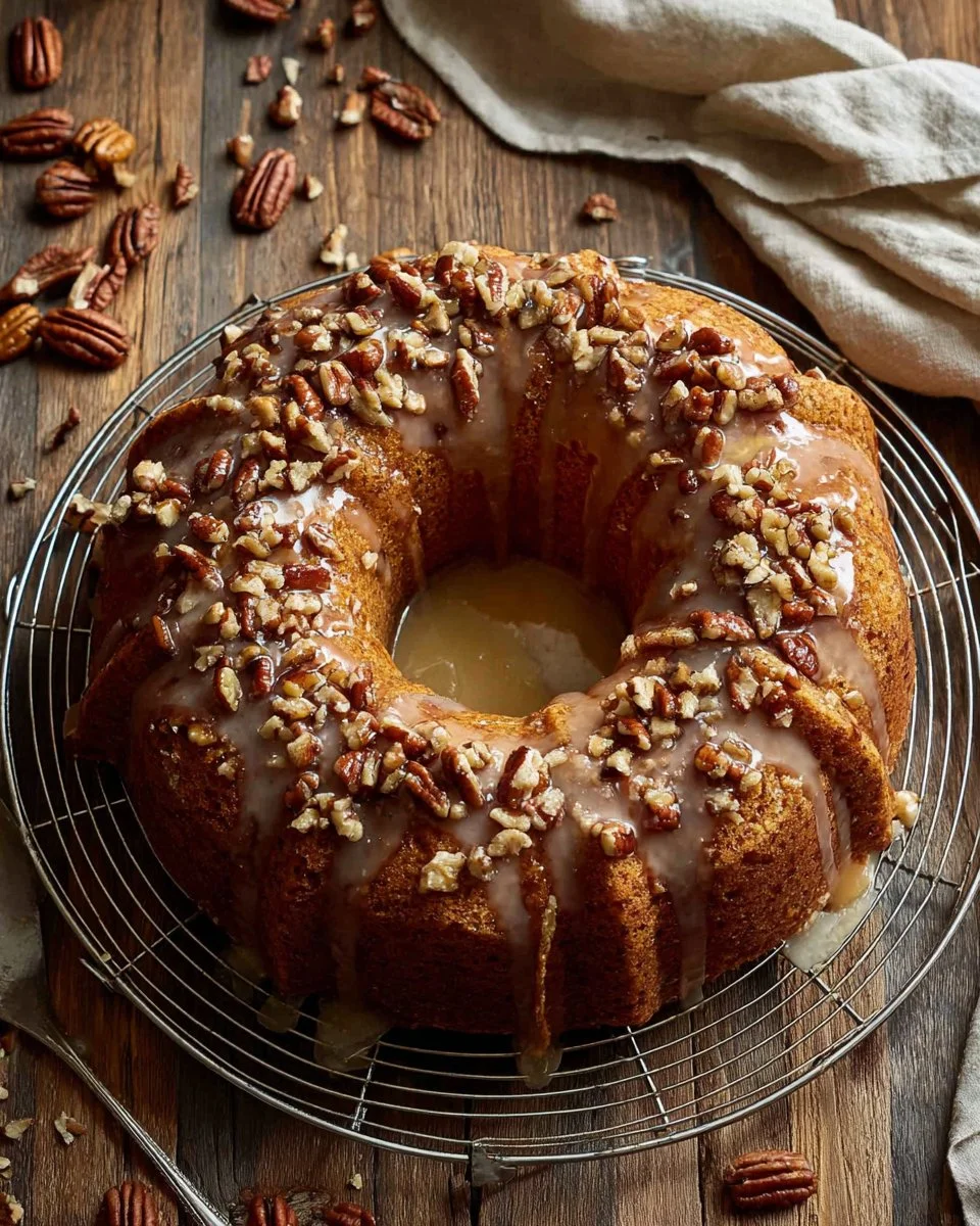 Moist and flavorful sweet potato pound cake sliced on a plate