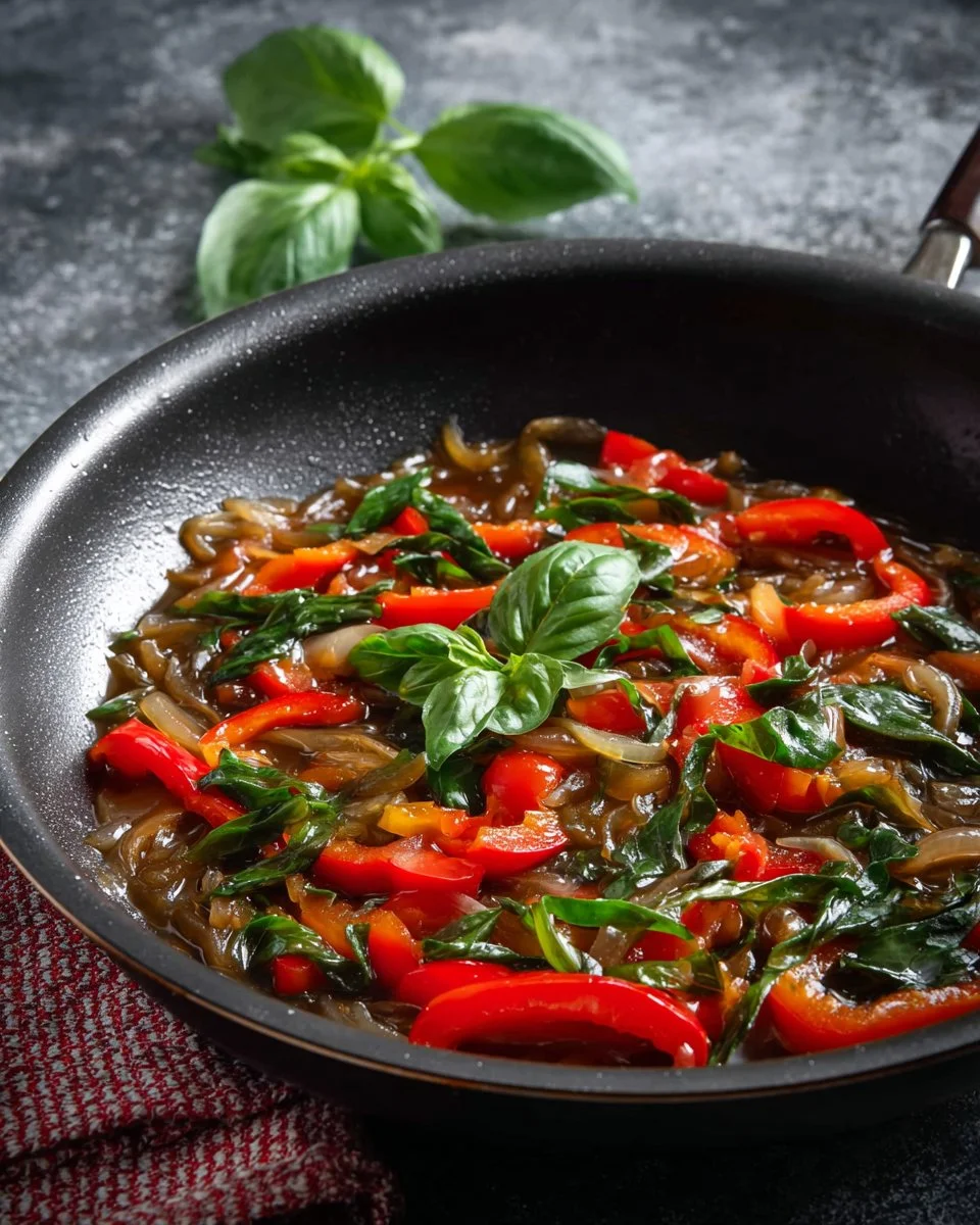 Bowl of Thai Basil Stir Fry Sauce ready for cooking